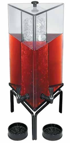 - 11 liters Select Juice Dispensers feature recessed spigot well... dispense til the last drop!