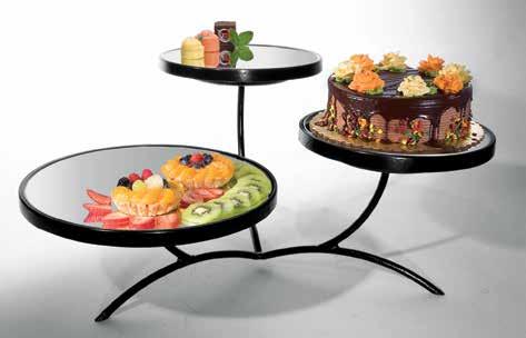 disc on bottom of tray provides a secure fit. Tanya Tier RR700-B Black Stand $646.00 RR700-P Platinum Stand $646.