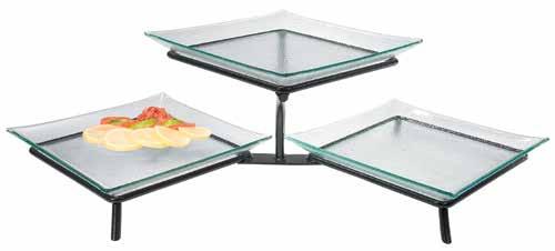00 Incline Square 3 Level PG2301-B Black Stand $452.00 PG2301-P Platinum Stand $452.00 Extra Trays PG252 Lg. Glass Platter $68.