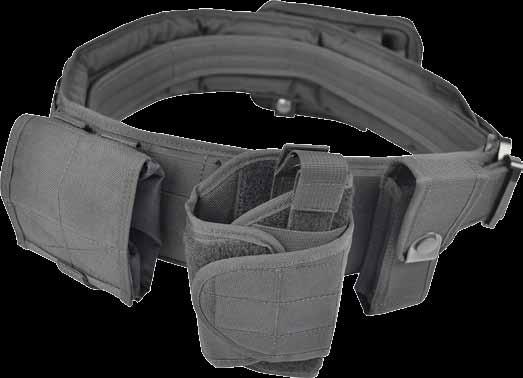 The webbing on the outside enables the attachment of MOLLE-compatible accessories.