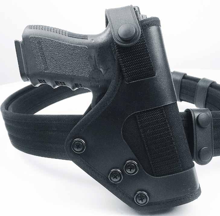 45-0047-4910 EXTERNAL WEAPON AND EQUIPMENT CARRYING SETFOR GUARDS AND SECURITY OFFICERS 45-0048-4910 GUN HOLSTER (FOR SECURITY OFFICERS) HS GLOCK ČZ CRVENA ZASTAVA The holster is designed for a 5 cm
