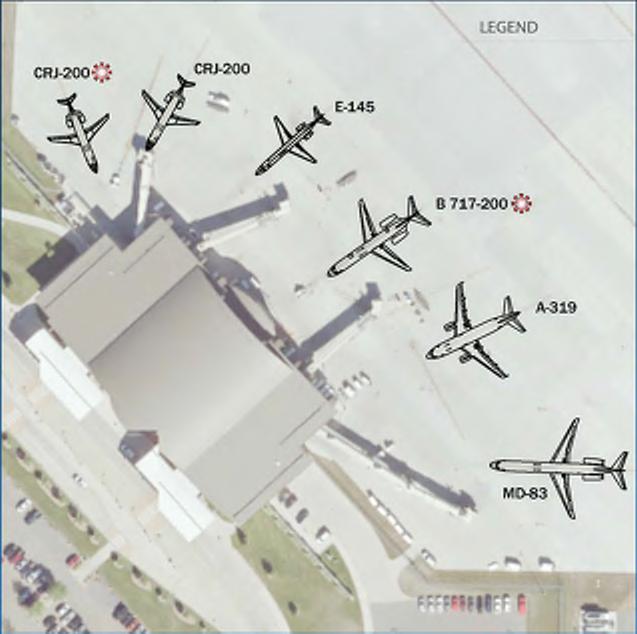 Terminal Area Apron Demand driven by Remaining Overnight Aircraft (RON)