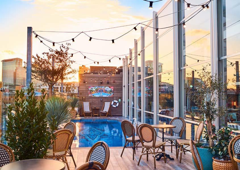 LIDO Bright and breezy in summer, and cosy in winter, our rooftop Lido restaurant and pool is exclusive to Club members and hotel guests.