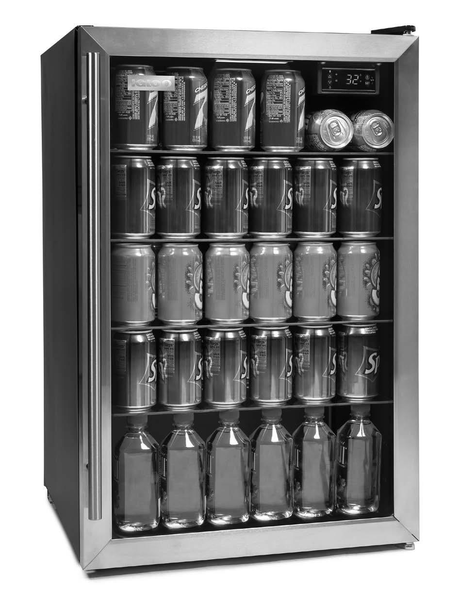 IBC41SS 180-Can Stainless Steel Beverage Cooler Enfriador de bebidas de acero inoxidable para 180 latas