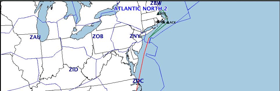 Atlantic North2 THIS PLAY MAY ONLY BE USED WHEN EAST COAST WARNING AREA AIRSPACE HAS BEEN RELEASED TO THE