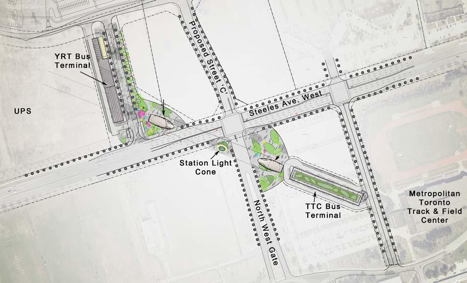Steeles West Station Commuter Parking Proposed Street B On-street