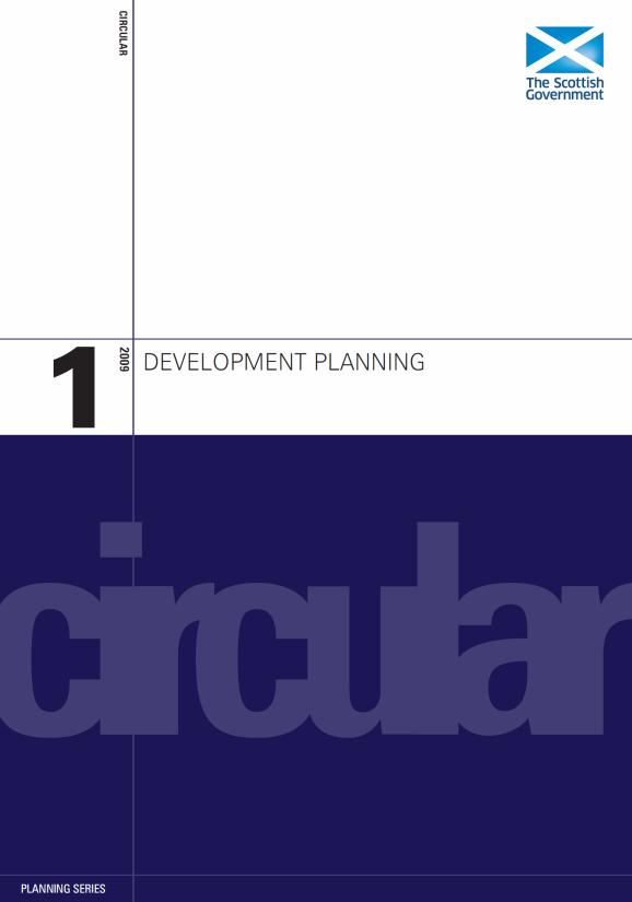 The SDPA and the Role of TAYplan Circular 1/2009: Development Planning outlines: The spatial strategy will set out strategic proposals for the development of the area for the next 20 years.