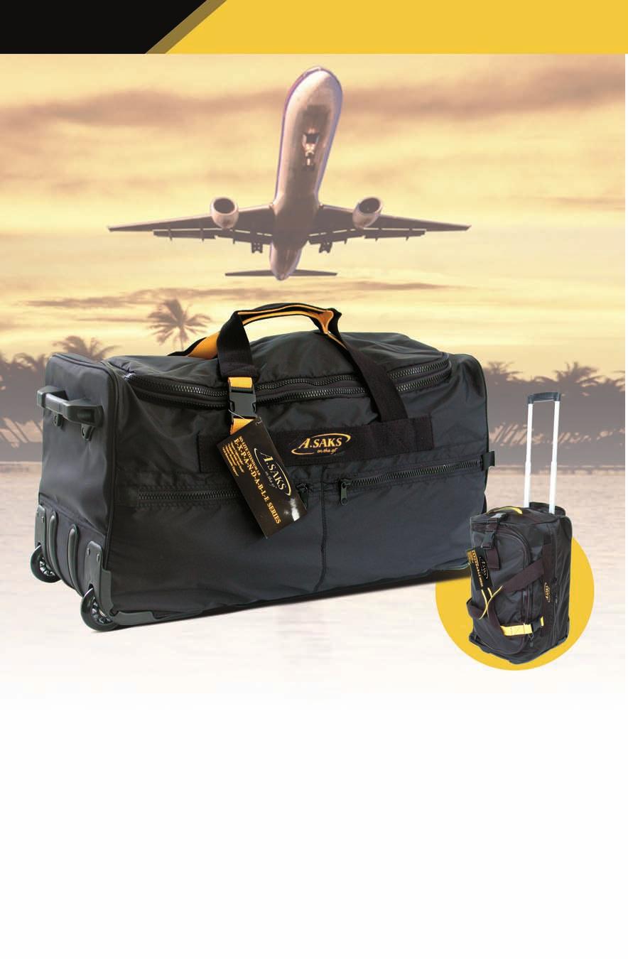 zippers Pull up Handle AE-25W 25 Trolley Duffle 25 x 12 x 14 with 5 Expansion - Becomes 25 x 12 x 19 Expanded Super Lighweight Extra Strong T26 handle system Handle system