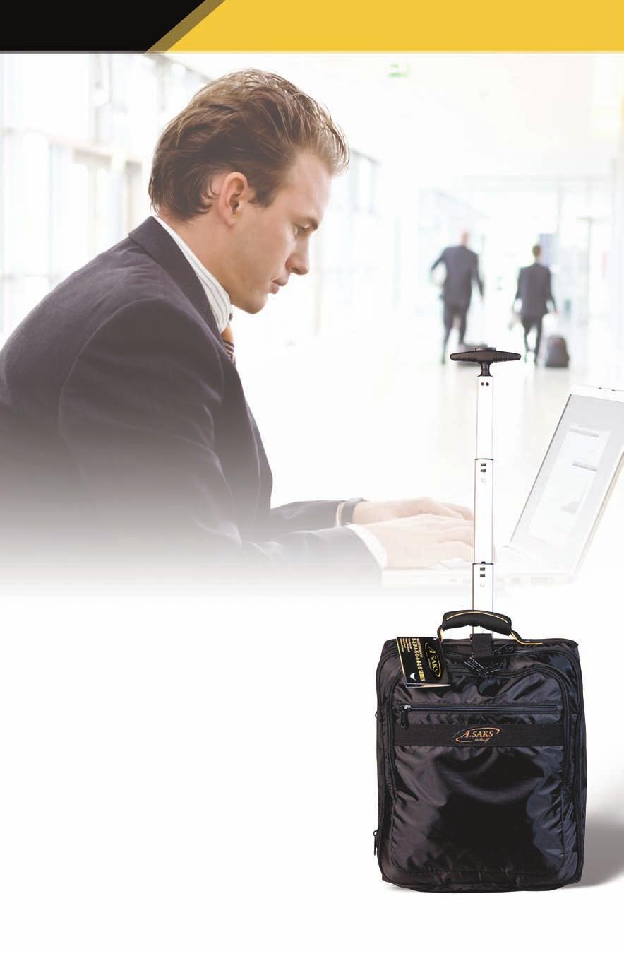 Large removable laptop sleeve with plenty of padding. Zipper around pocket so the bag packs flat like a regular suitcase.