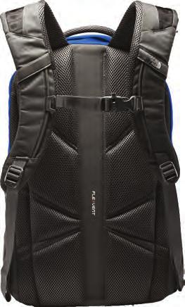 shoulder straps and a padded mesh back panel with a spine channel for maximum support and ventilation Floating padded laptop sleeve in main compartment Front
