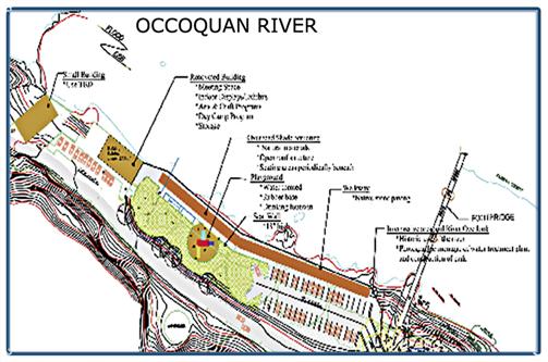Project Milestones Lead Agency Parks & Recreation / Public Works Project Description Occoquan Riverfront Park will be developed on a portion of two parcels of land owned by Fairfax County Water