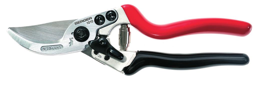 HAND SHEARS Straight cutting head Oil groove Intermediate cutting position Spring Replaceable blade and counter-blade Optimizes force and reduces strain on the wrist Ergonomically designed handle
