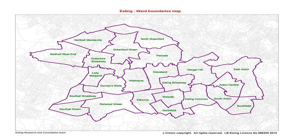 Maps of Ealing Map 1: Map