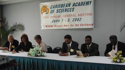 1-3 June 2002 - CAS 13th General Meeting Kingston, Jamaica Those shown above include: Prof Wilfred Chan, PVC Marlene Hamilton, PVC Elsa
