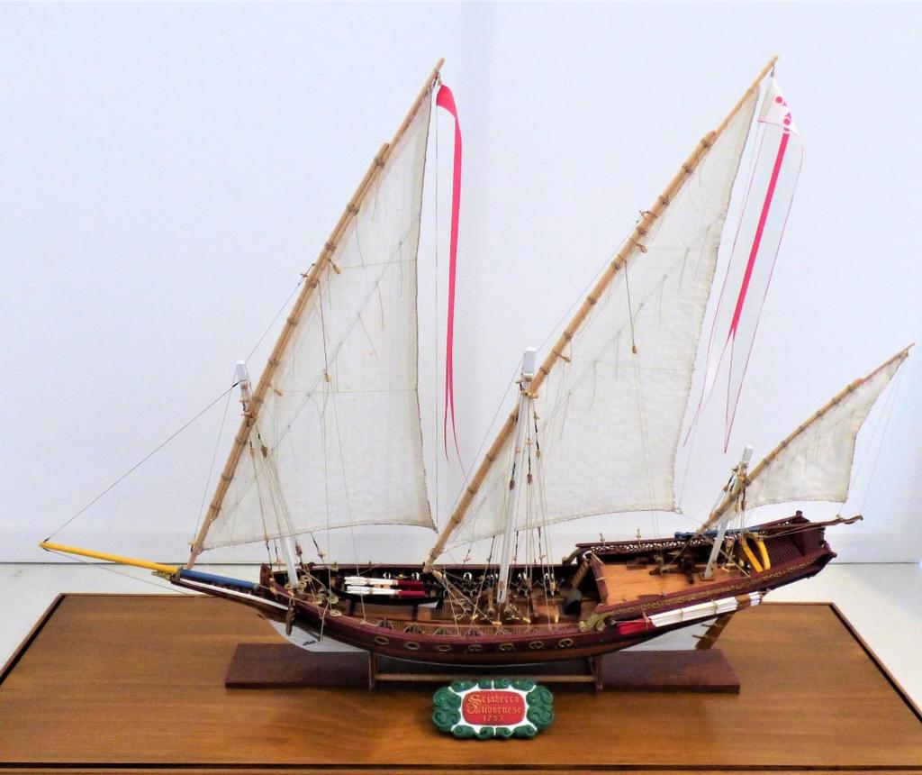 1749. "Sciabecco (Xebec)" (1753) by Michael Butcher Scale 1:60 Amati kit of a