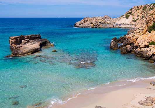PART 1 IBIZA CALA TARIDA ES VEDRÀ Ibiza The itinerary starts from Ibiza, the capital of nightlife with its world famous nightclubs and bars.