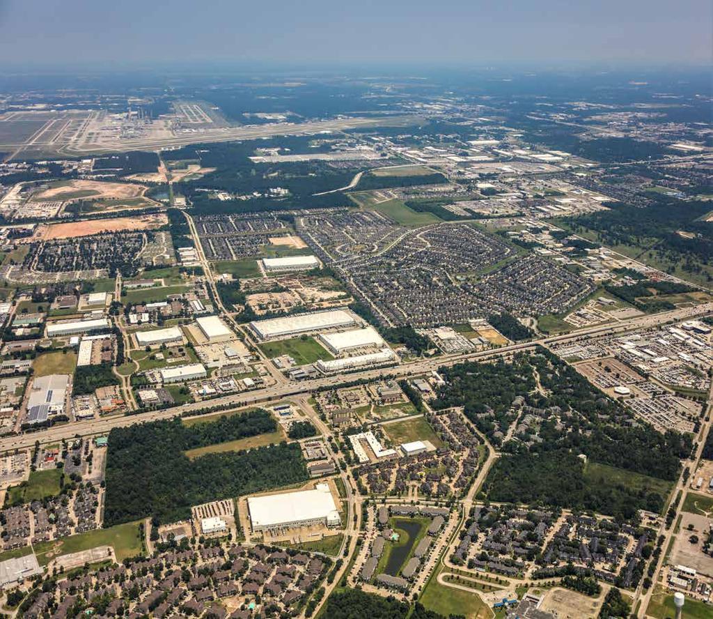 GEORGE BUSH INTERCONTINENTAL AIRPORT SURROUNDED BY INSTITUTIONAL OWNERS The North Inustrial submarket is home to man of the largest institutional inustrial owners incluing Prologis, EastGroup, Duke