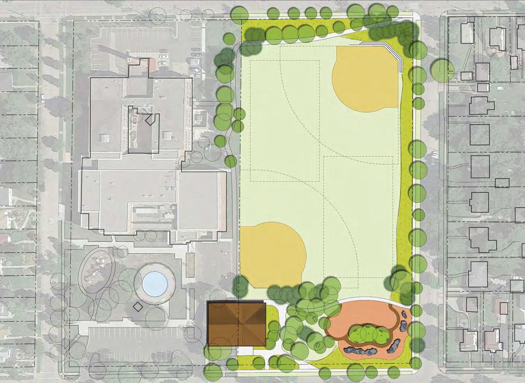 E 52ND ST NOTE: School-owned Property Proposed Plan: Keewaydin NOTE: Wading pool to be removed