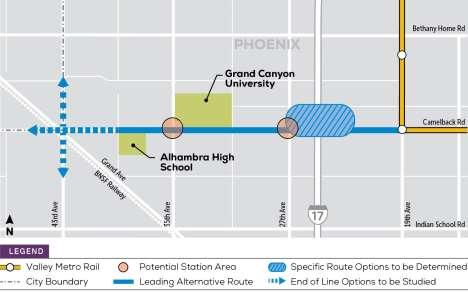 West Phoenix Transit Corridor Study Evaluating expanding light rail service further west