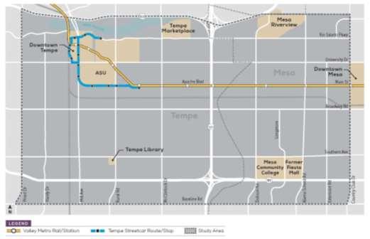 Tempe/Mesa Streetcar System Study Identifying preliminary corridors for potential extensions to the Tempe