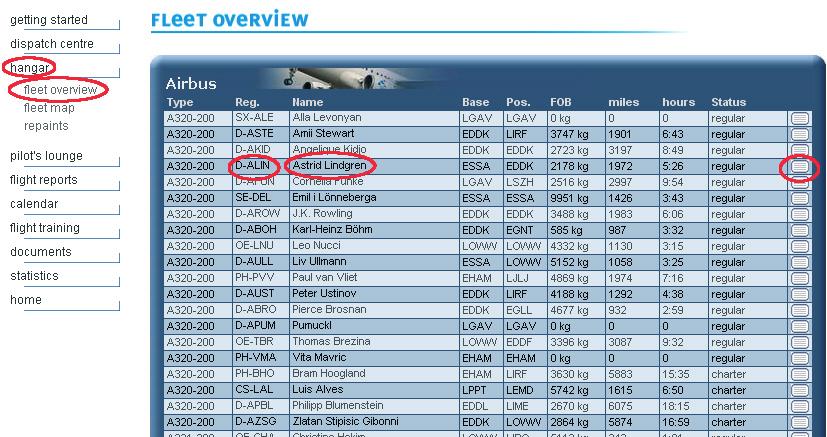 This gives you a list of all Air-Child aircraft.