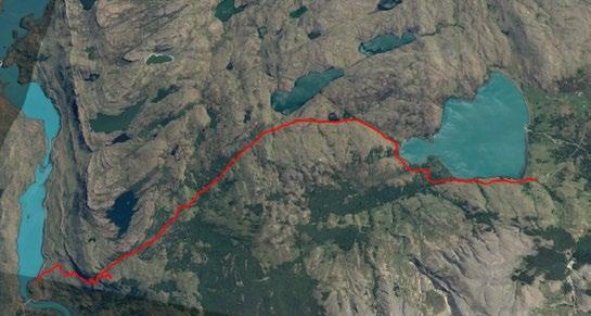 8 km Initial latitude: 290 masl Maximum latitude: 432 masl This excursion starts at one side of Laguna Verde, in the eastern side of the National Park where you can experience the wonderful landscape