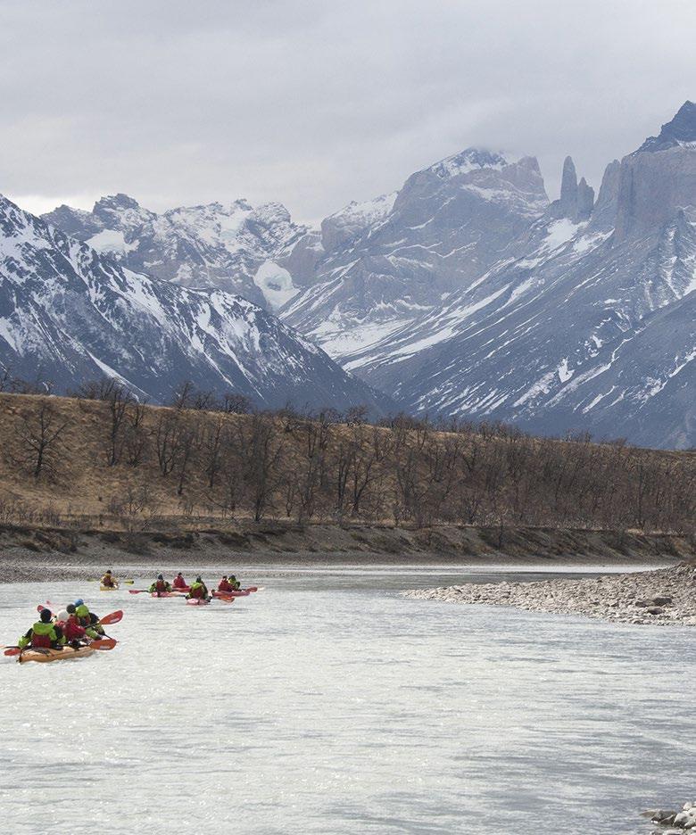 Glacier Grey, our guide will give a brief explanation of safety and instructions for paddling efficiently. You will navigate the lake for approximately 1.