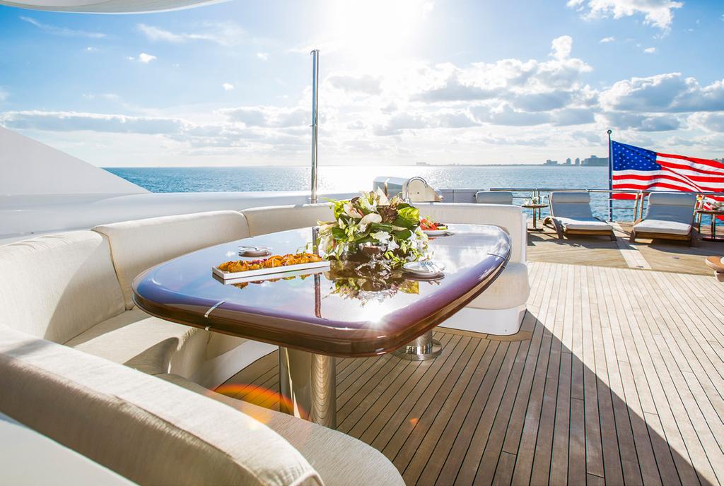 Entertaining Entertaining is what this yacht does best.