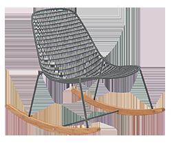 EYELET//EDGE 10703-1818 SKETCH Rocking chair metal