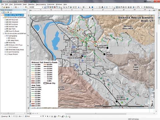 Hands On The sample dataset for this exercise comes from the Slickrock area of Moab, Utah, which is a popular destination for mountain bikers. 3. Close ArcMap and open ArcCatalog.