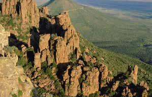Located amongst barren Karoo landscape in the Camdeboo National Park just 14km from the town of Graaff-Reinet, the eerily named Valley of Desolation offers a variety of viewpoints and trails where