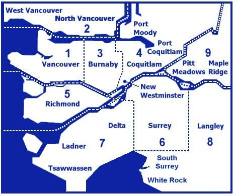 Appendix 1 Fare Zones Page: 27 Fare Zone Map Zone 1 City of Vancouver University Endowment Lands Zone 2 District of North Vancouver District of West Vancouver City of North