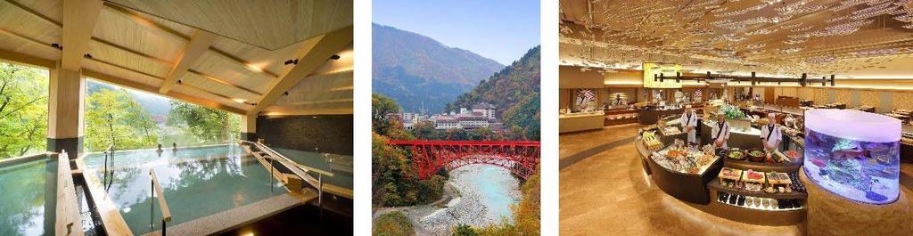 4. Unazuki Yamanoha Overview Address Number of Rooms Hot Spring Baths Dining Facilities Banquet Halls Other Facilities Access Operating Company Website 352 7, Unazuki Onsen, Kurobe City, Toyama