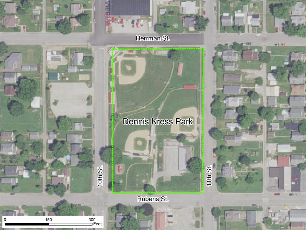 Dennis Kress Park Please rate Dennis Kress Park for the following: Facility Rating Playground (ages 2-5) 2.72 Concession stand 2.70 Baseball Fields 2.68 Parking lot 2.55 Senior citizens center 2.