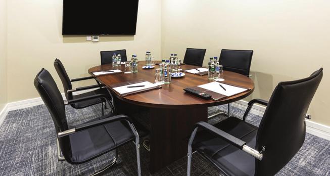 EQUIPMENT Each meeting suite has everything your meeting could possibly need, including state of the art AV