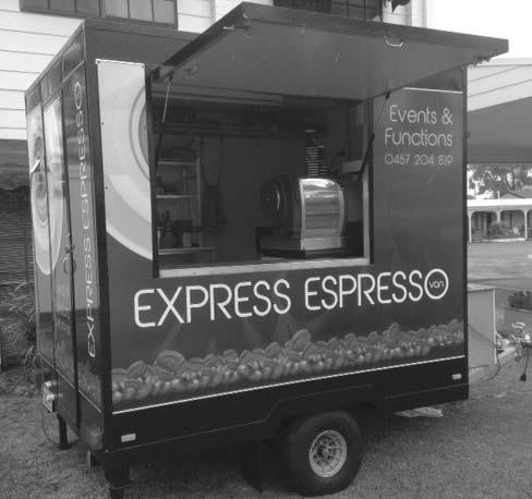 That is - a fresh coffee prepared by the well-known and specially-trained baristas of X-Press Espresso.