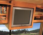 THE ENTERTAINMENT CENTER features a 24" TV and optional DVD/VCR combo making it