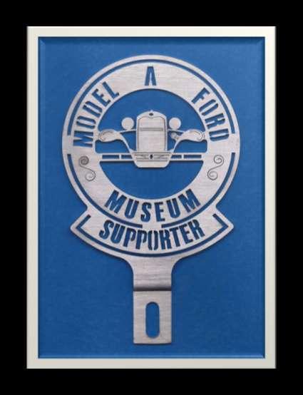 License Plate Topper Benefits the Model A Ford Foundation Endowment Fund $15.00 ea. Plus $2.