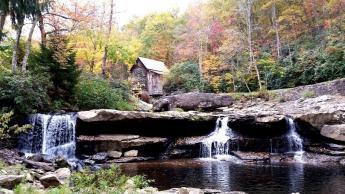 Kanawha Falls at Glen Ferris WV We a stop at Tamarack Center But one of the