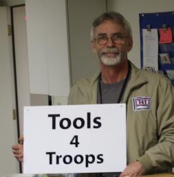 Tools for Troops. He works with former military personnel.