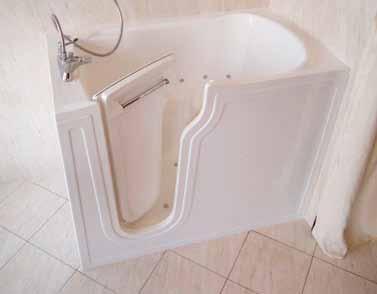 A more luxurious model with a height of 40 and extra features including a door towel rail, bidet notch and a larger bathing space.