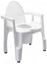Commodes Deluxe Composite Commode Ergonomically shaped for comfort and comes with the patented easy-to-use Exact Level system Can be easily converted from a bedside commode to a toilet
