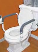 Toilet Safety Frames Toilet Safety Frame Foam armrests for comfort and a sure grip Adjustable 26 30 in.