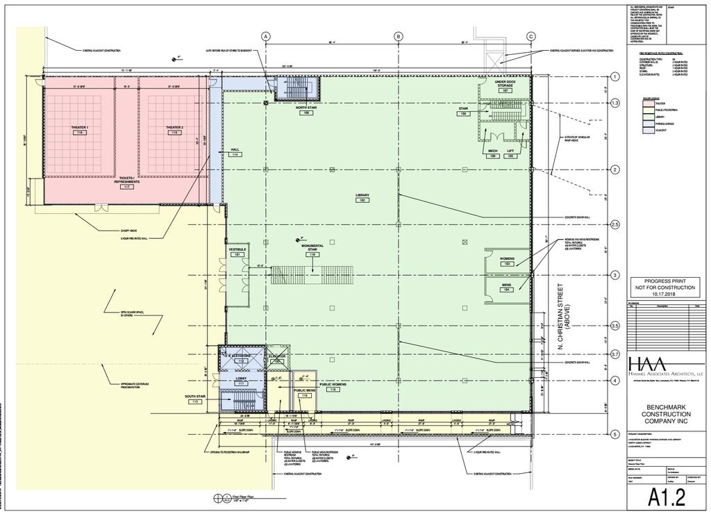 Ground Floor plan for the Library,