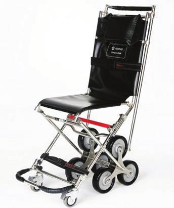 Features include; extending front grab handles and rear hand bars, three point restraint system and positive locking hinge mechanism on rear wheels.
