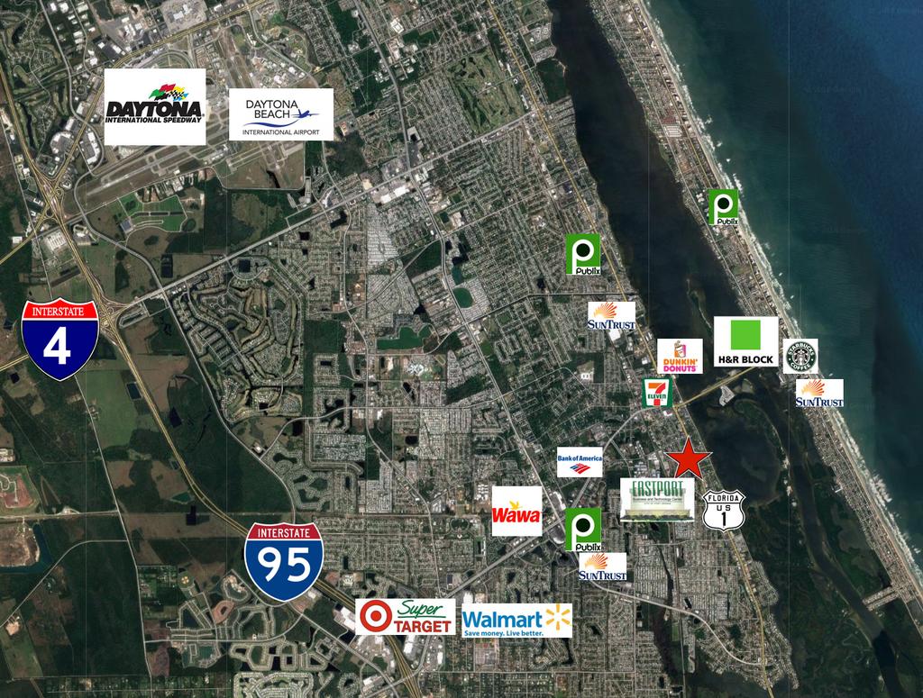 Map AVAILABLE +/- 1475 SF PORT ORANGE OFFICE/ CONDO FOR SALE OR LEASE 4240 S.