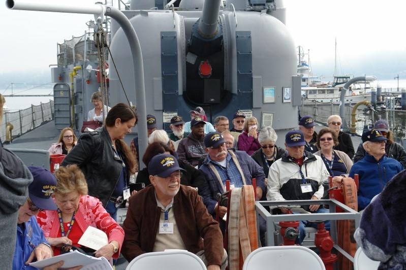 On October 12 th, the USS Turner Joy was honored to host a memorial for shipmates lost since the last Chicago reunion and to honor all of those who lost their lives on all of the ships named