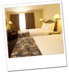 BEDDING CONFIRGURATIONS: Lodge Room- Two queen beds, TV, DVD player, coffee maker,