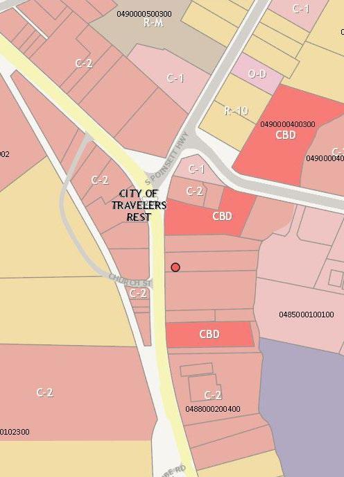 Zoning Map Zoning Code CBD: CENTRAL BUSINESS DISTRICT C-1: COMMERCIAL Established to provide commercial establishments for the convenience of local residents including but not limited to the