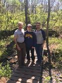 Thanks to the hard work of Joey Syracuse a foot bridge now spans the creek to the return trail.